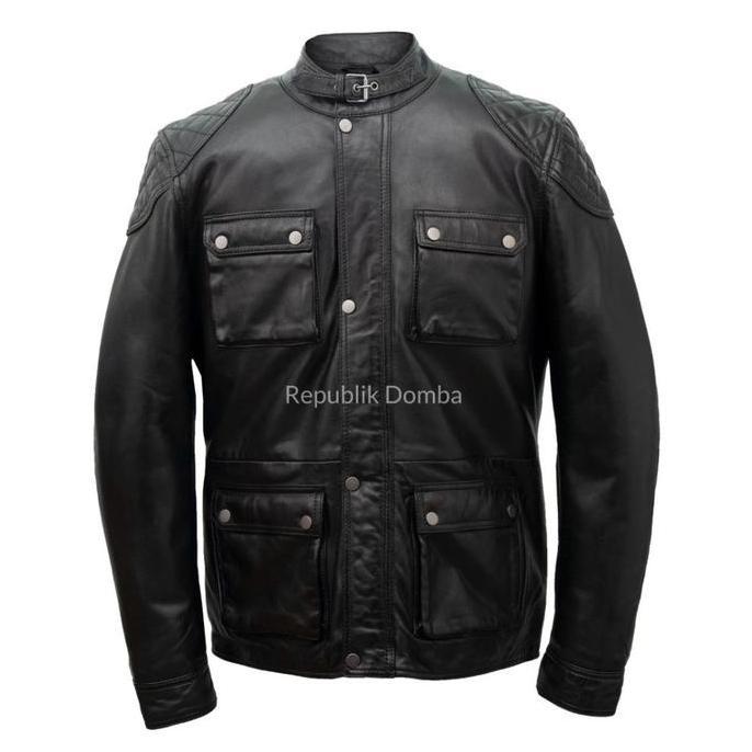 Jaket Kulit Safari - Jaket Kulit Asli - Jaket Kulit Domba PJS 414