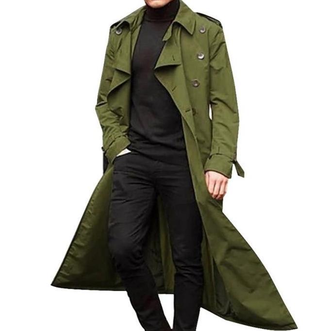 long coat pria korea terbaru