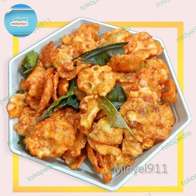 Emping thailand pedas mini 1000 gram/1kg BISA GRAB