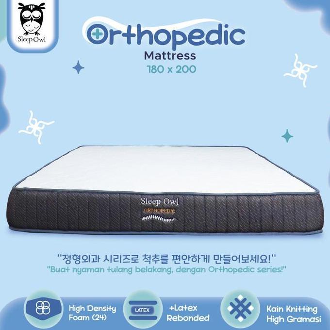 SLEEP OWL ORTHOPEDIC Kasur Busa Rebonded Latex 180 x 200