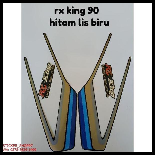 BEST DEAL (ORI) STRIPING YAMAHA RX KING TAHUN 1990 HITAM BIRU KUALITAS ORIGINAL 