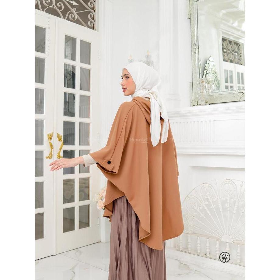 Hijacket Aisya Outer Rompi Panjang Kekinian | Jaket Hijab Panjang Muslimah | Bahan Coco knit premium