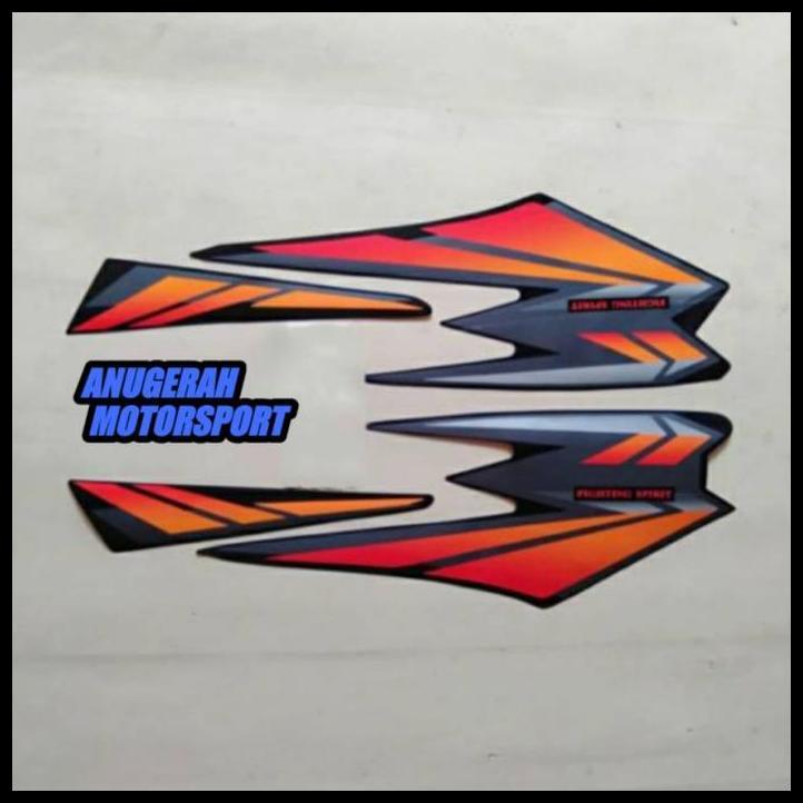 BEST DEAL (ORI) STRIPING RX  KING HITAM  ORANGE 2002 KUALITAS ORIGINAL