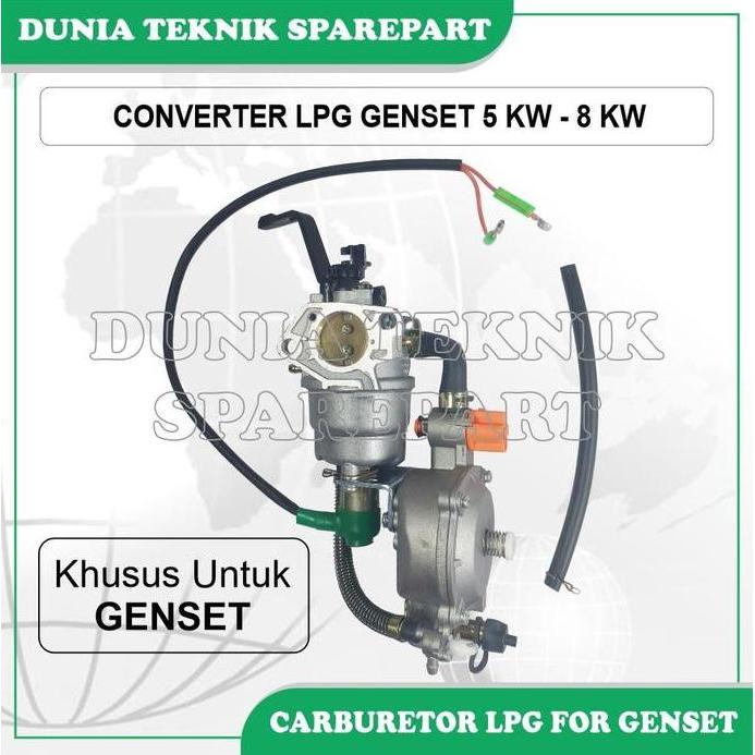 Gx390 Gx420 Gx460 Lpg Carburetor Converter For Genset / Karburator Konverter Lpg Untuk Genset 5 Kw 8