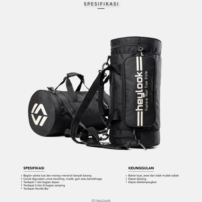 TAS OLAHRAGA TAS GYM TAS FITNESS PRIA DUFFLE BAG AERO HEYLOOK