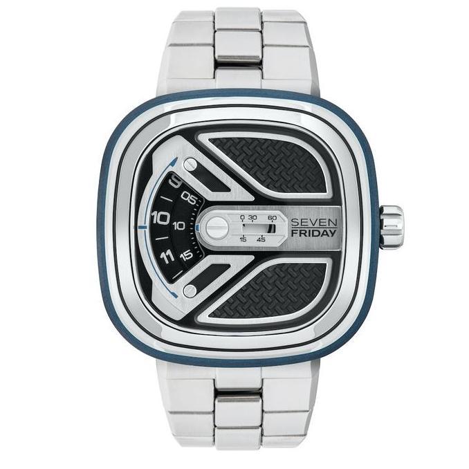 Sevenfriday M1B/01M Official Jam Tangan Biru Automatic Bracelet Metal