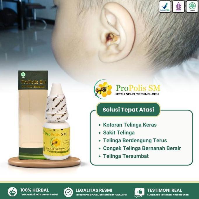 Tetes Telinga untuk Kotoran Keras Anak dan Dewasa propolis sm 6ml Ear Kuping