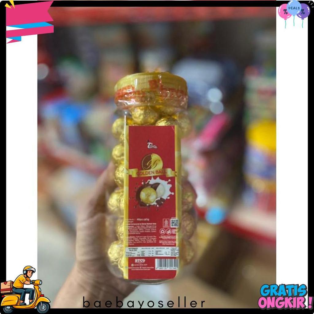 Golden Balls Tobelo ( Toples ) - Coklat Lebaran - Coklat Valentine - Hampers Lebaran