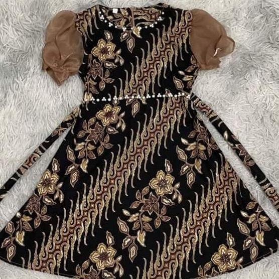 FREE ONGKIR DRESS  BATIK ANAK MAHALINI/ DRESS ANAK PEREMPUAN / KIDS DRESS / GAUN ANAK CEWEK / BAJU A