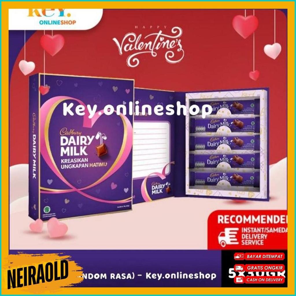 Cadbury Dairy Milk 5X30Gr Coklat Edisi Valentine 160Gr Cokelat Silverqueen 62Gr Chunky Bar 95Gr Delf