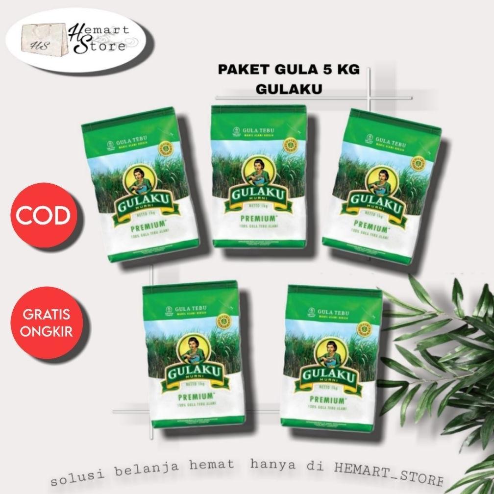 Gula Pasir Gulaku Paket 5 Kg TerGula Pasir Gulaku