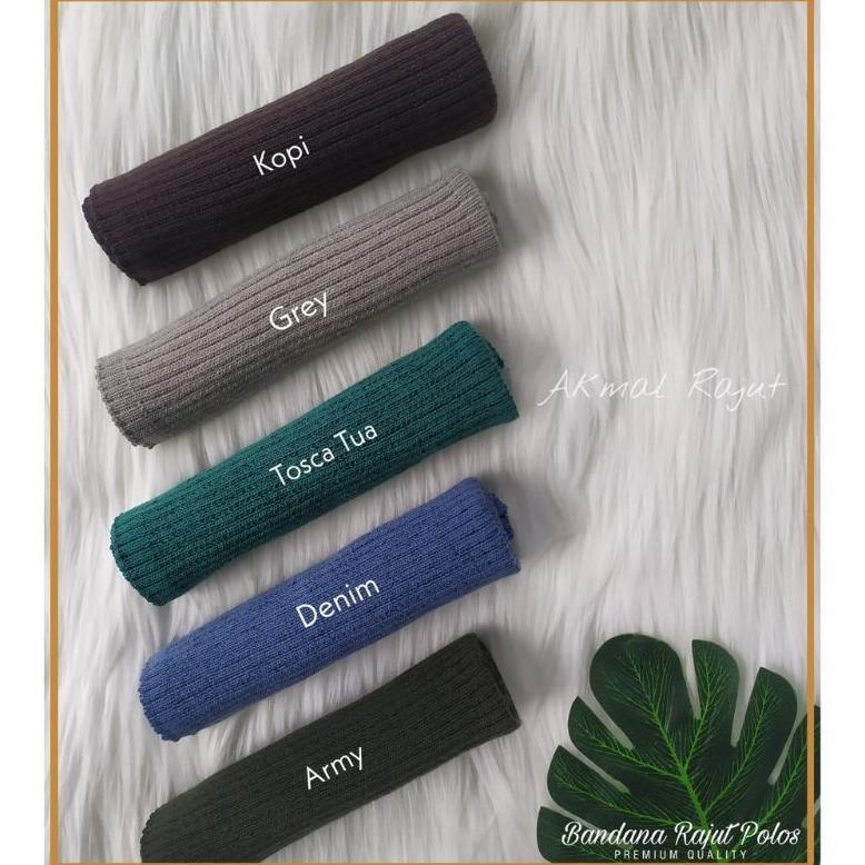 ciput bandana rajut satu warna/inner bando rajut/ciput kerudung/inner dalaman kerudung bando