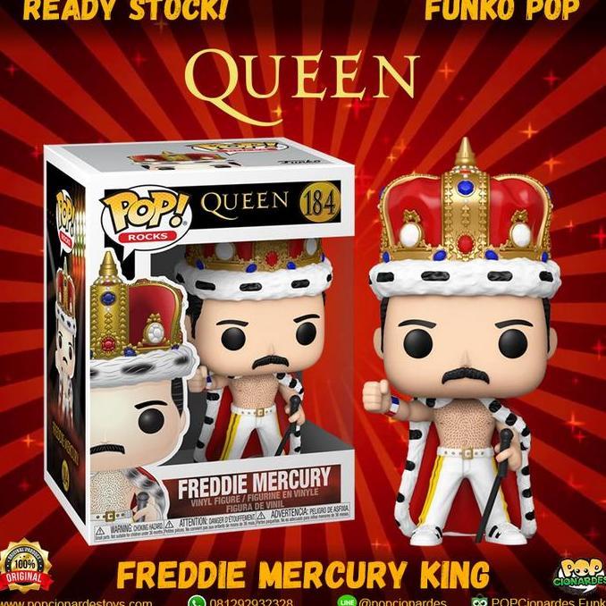 Funko POP Rocks - Queen - Freddie Mercury King #184