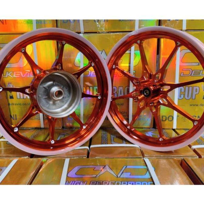 Velg DND Delkevic D8 Beat/Vario110/Scoopy Ring 14/Genio Ring 14/Spacy Ring 14 Orange/Merah/Hitam/Cro