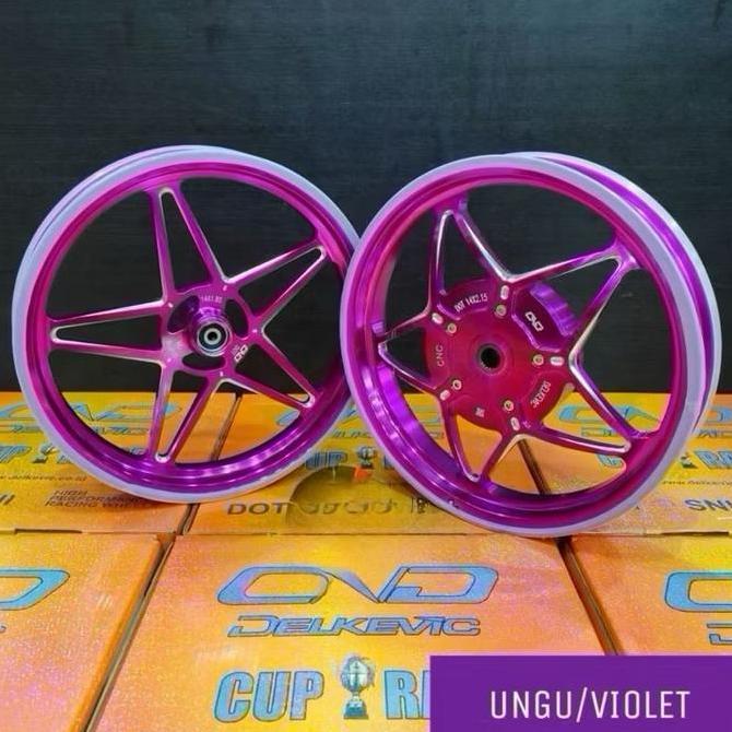 VELG VARIO 125/150 DELKEVIC DND X-1 BINTANG Ungu (14-185/215) Original