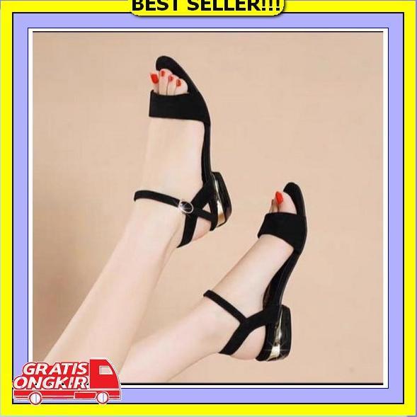 Sendal Sandal Hak Tinggi High Heels Hak Tahu Hils Tali Wanita Cewek Sandal High Heels Remaja Wanita 