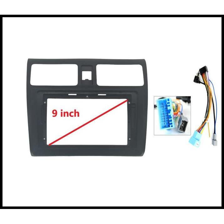 TERBARU FRAME  HEAD UNIT ANDROID 9 INCH SUZUKI SWIFT 2006 2009 - 2011