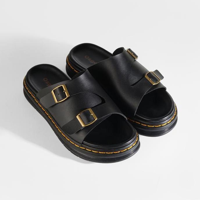 Osgood - Papillon Black - Sandal Kulit