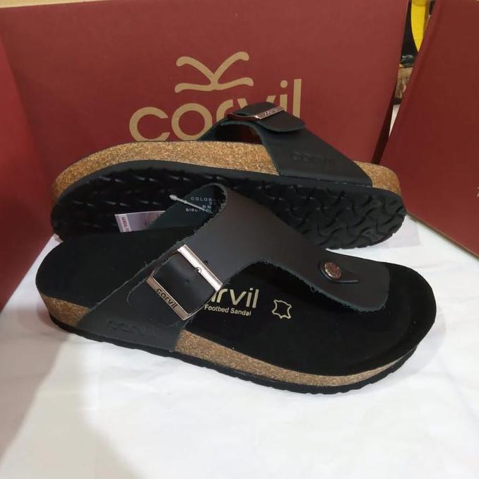sandal jepit kulit pria Carvil colorado-01 orinal sendal jadul