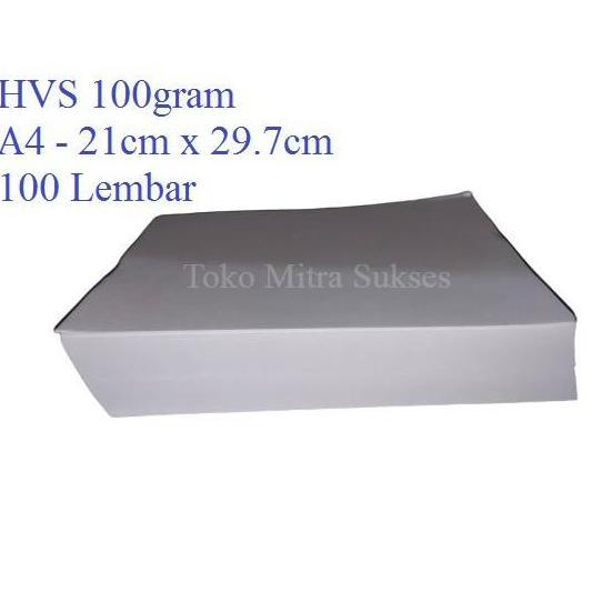 100 Lembar Kertas Hvs A4 100Gram