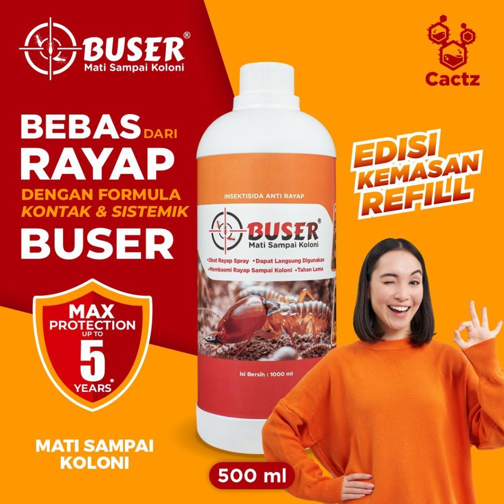 BUSER Refill 1000ml Anti Rayap Ampuh 5 Tahun Proteksi Kayu l  Pembasmi Rayap BUSER 1 Liter Isi Ulang