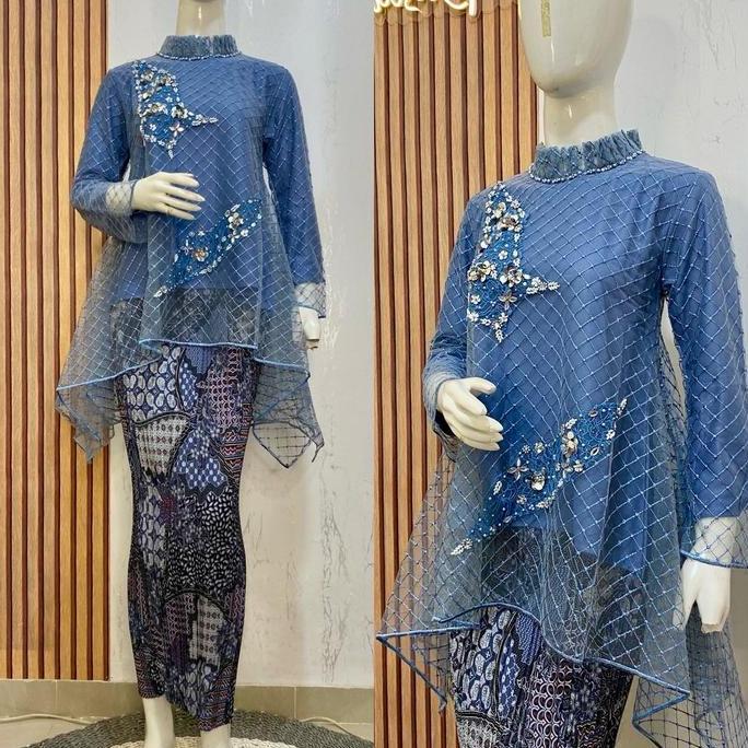 Alesha Kerah Rempel Payet/Kebaya Pesta/Kebaya Wisuda Kondangan Bordir