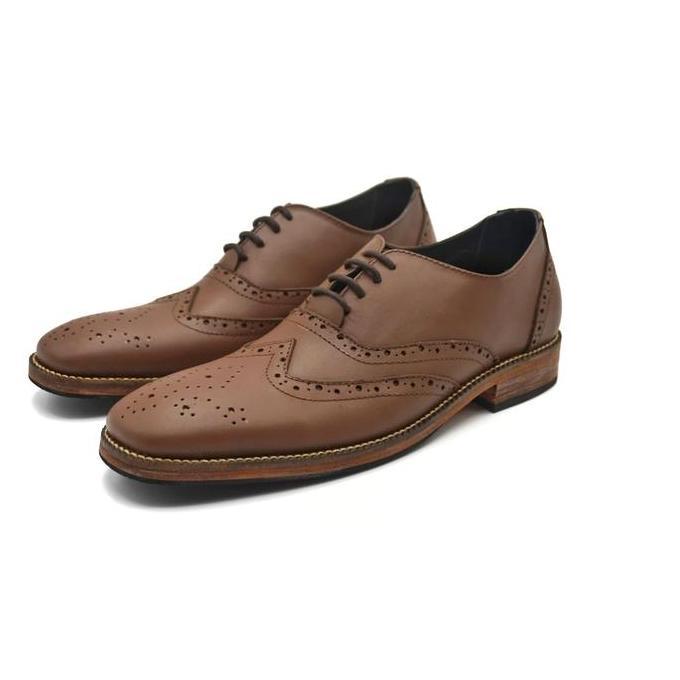 Tawang Leather Derby Brown Shoes