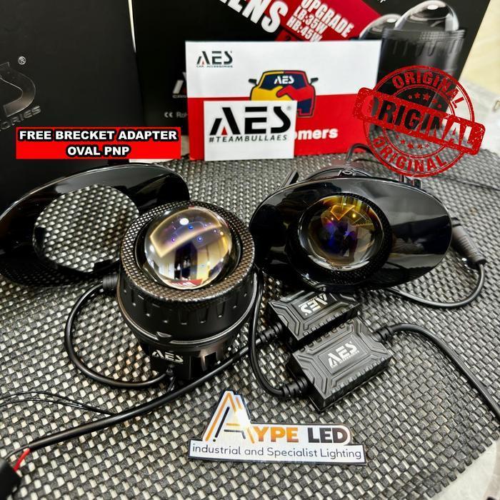 ORIGINAL AES PROJECTOR BILED FOGLAMP MINI 2 INCH FOGLAMP OVAL HONDA TOYOTA NON LASER DAN LASER | FOG