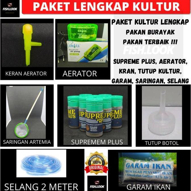 PAKET 2 KULTUR ARTEMIA SUPREME PLUS Burayak SupremePlus Golden West Artemia burayak