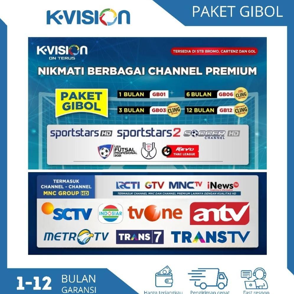 Paket K-VISION Gibol (Gilabola) Proses cepat