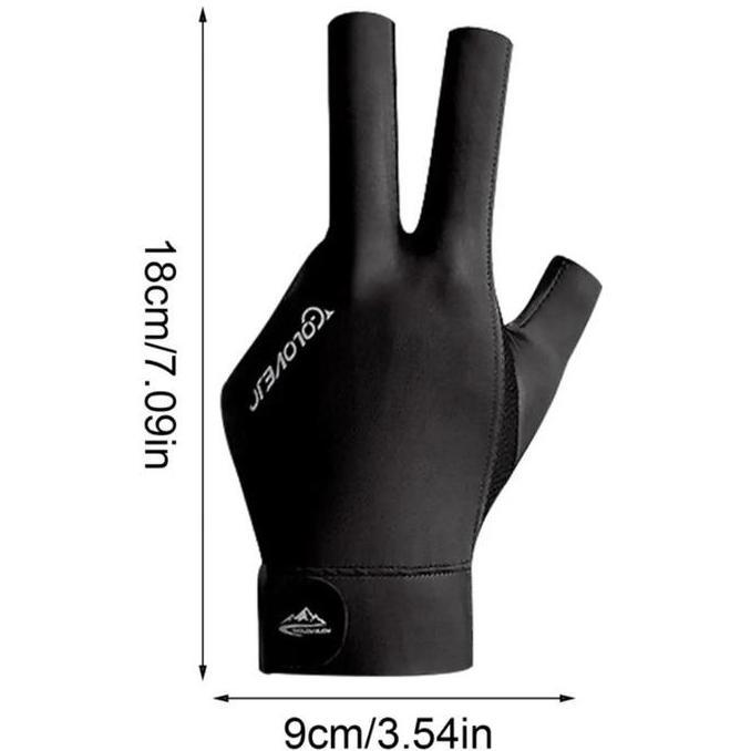 Tikarigeovani - Sarung Tangan Biliar Anti Selip Sarung Tangan Biliar Jari Terbuka Dan Jari Penuh Sar