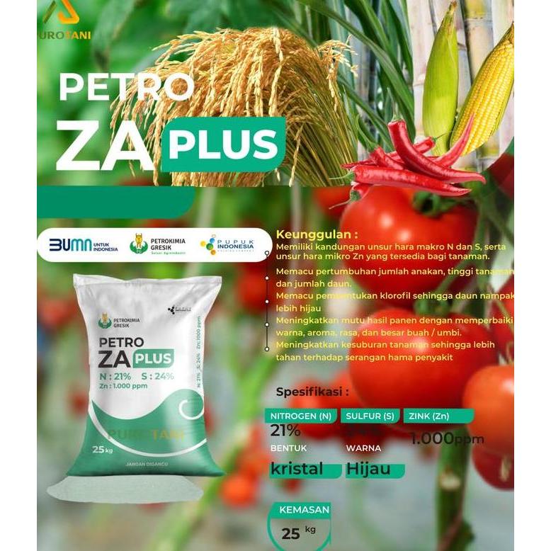 Pupuk Za Plus Kristal Hijau Petro Petrokimia 25,50 Kg