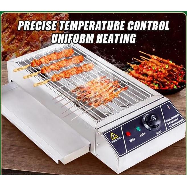Terlaris Alat Panggangan Pemanggang Bbq Electrik Besar Kompor Pemanggang Listrik Bbq Sosis Griller B