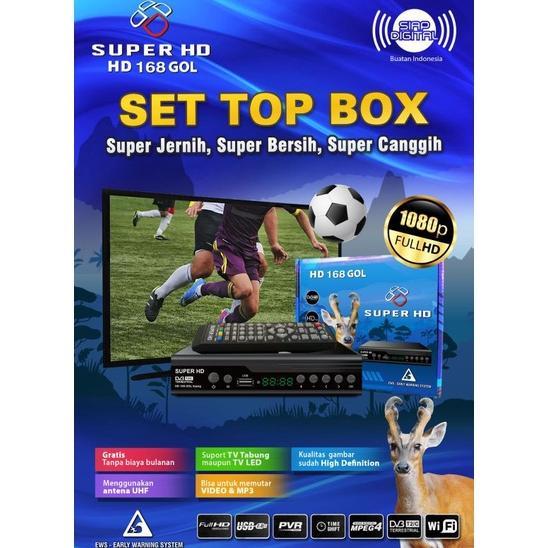 Set Top Box STB Tv Ber SNI  / STB Untuk TV Digital SUPER HD KIJANG 168 Gol DVB t2 makassar