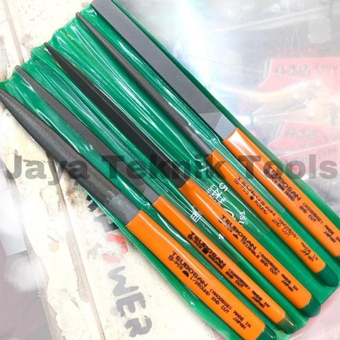 Kikir Besi Tsubosan Set Jepang 5 pcs 2nd Cut 00502 [terbaik]