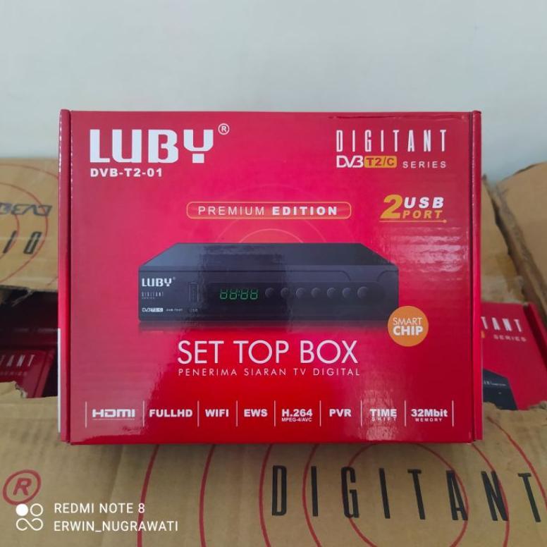 STB TV Digital Set Top Box DVB T2 - Luby DVB-T2-01
