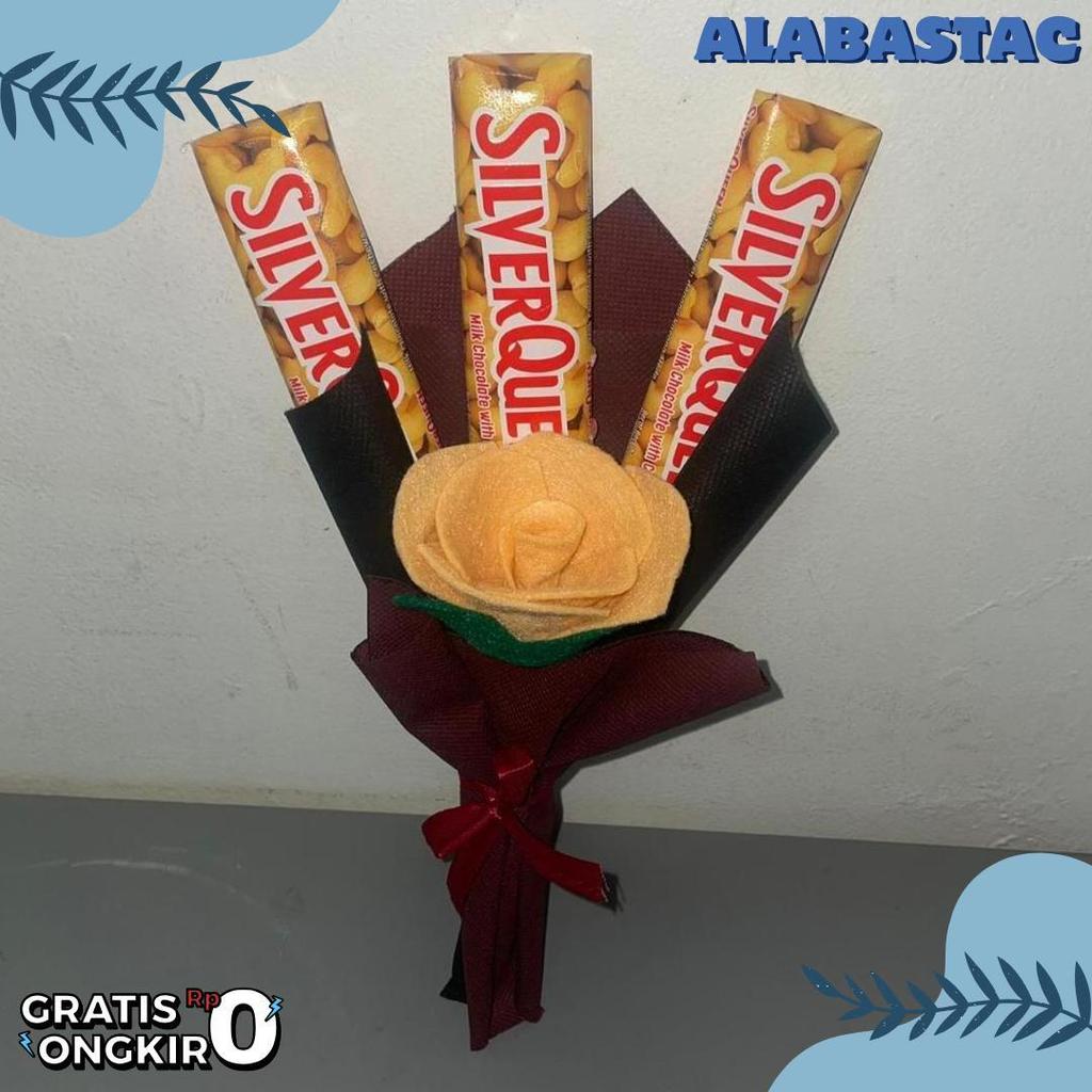 Buket Coklat Silverqueen / Buket Wisuda Murah / Buket Kado Ulang Tahun / Buket Perpisahaan / Buket C