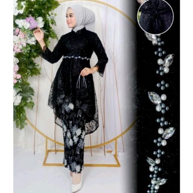 Kebaya Aurora Lesti Mutiara Payet//Setelan Kebaya Lesti Kejora//Atasan Kebaya Modern Payet//Kebaya B