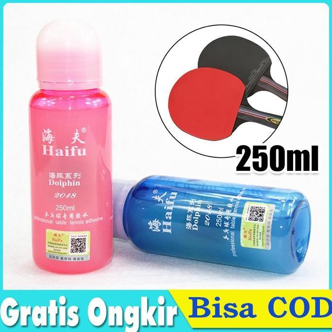 Haifu Dolphin Speed Glue Lem Karet Bet Pingpong Rubber Tenis Meja
