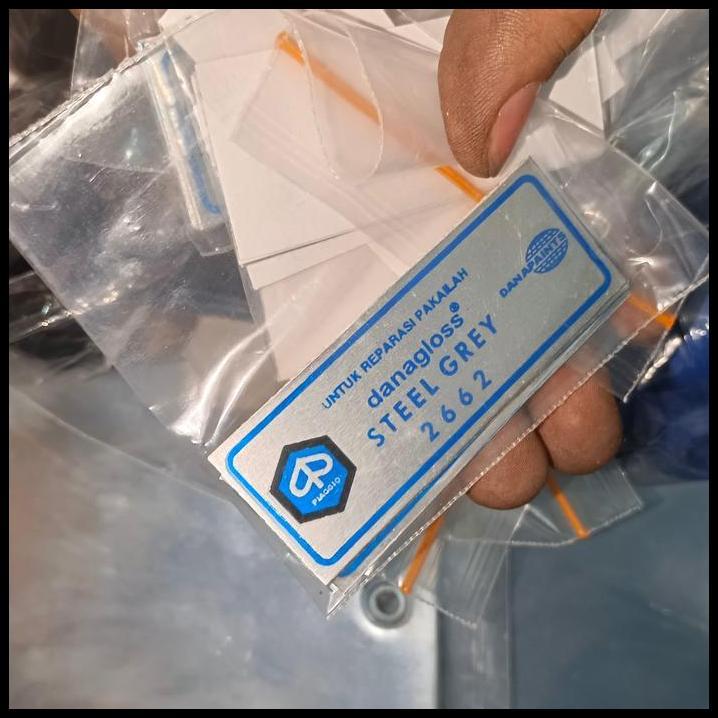 TERMURAH STICKER DANAGLOSS REPARASI VESPA STEEL GREY REPRO BARU CAKEP 