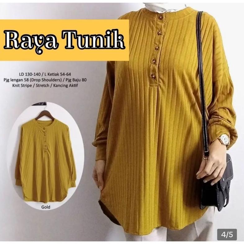 Raya Tunik Jumbo Knit | Tunik Jumbo | Tunik XL - XXXXL | Tunik Knit | Tunik Bigsize | Tunik Ter Prom
