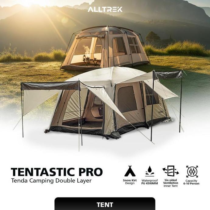 ALLTREK Tenda Camping Tentastic Outdoor 1 Bedroom + 1 Guest Room