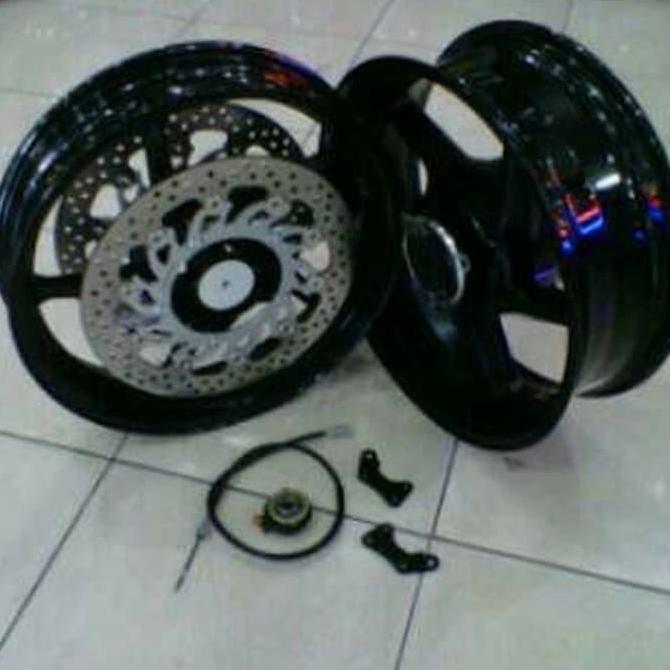 Velg delkevic ninja 250 fi z250fi double disc Velg tapak lebar 55 inc Original