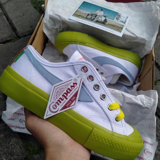 Compass Gazelle Low & Hh Matcha White / Matcha Blue