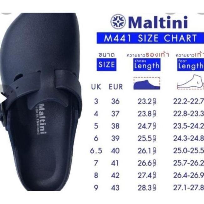 Sepatu sandal Maltini Harvard M441 , Clog untuk Chef ori Thailand