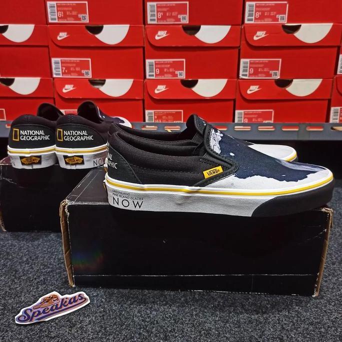 Vans Slip on x National Geographic Then / Now Glacier