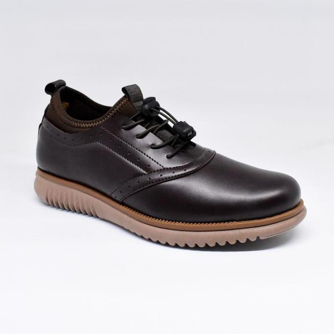Volve Orca Darkbrown - Sepatu Casual Formal Kerja Pesta Pantofel