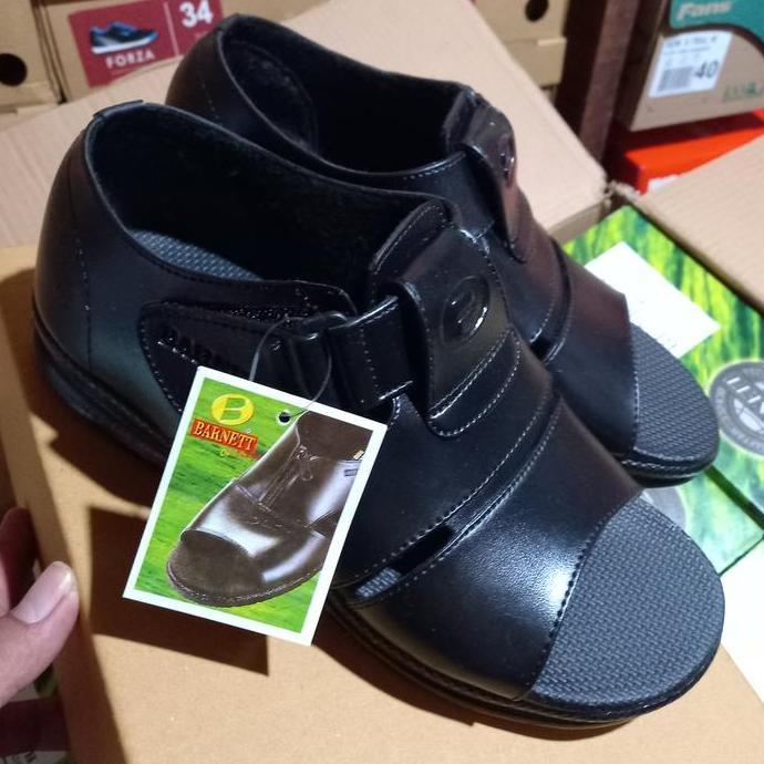sepatu sandal pria merk Barnet orinal BL16 tempel