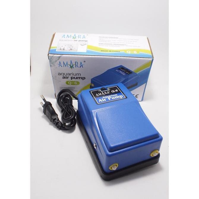 TERMURAH AERATOR/POMPA UDARA AQUARIUM AMARA Q6 AERATOR Q 6 2 LUBANG