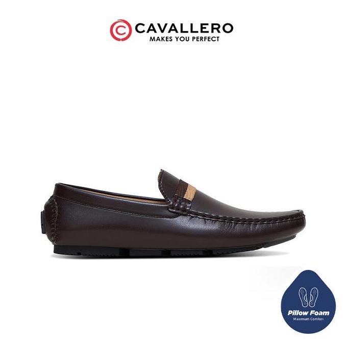Sepatu Pria Casual Loafers casin Cavallero Severiano Dark Brown Flat Shoes